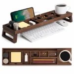 SmartHub Walnut Desk Organizer