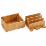 Bamboo Charging Station & Cord Organizer - Image 4