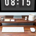 SmartHub Walnut Desk Organizer - Image 4