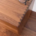 Wooden 2-Layer Desktop Storage Box with Drawer for Office Documents - Image 7