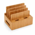 Bamboo Charging Station & Cord Organizer - Image 5