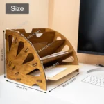 Wooden Desk Organizer for Documents and Office Supplies - Image 6