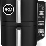 Ninja SL300UK Double Stack Air Fryer 7.6L – Dual Drawer, 6 Functions, Space Saving, Black