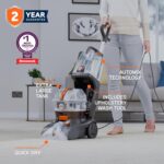 Vax Rapid Power Revive Carpet Cleaner Machine, Rug, Upholstery, Car, Stair Upright Shampooer Washer, Handheld Spot Cleaning Wash Tool, Solution, 1200W, Grey/Orange, CWGRV011 - Image 2