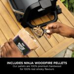 Ninja Woodfire Electric BBQ Grill & Smoker, 7-in-1 Outdoor Grill & Air Fryer, Roast, Bake, Dehydrate, Uses Woodfire Pellets, Weather Resistant, Non-Stick, Portable, Electric, Grey/Black, OG701UK - Image 2