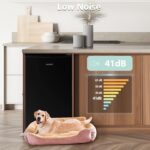 COMFEE' RCU60BL2UK(E) 60 Litre Freestanding Under Counter, 48cm Upright Freezer Adjustable Thermostat, Reversible Door, 4 Star Freezer Rating Drawer, Black [Energy Class E] - Image 4
